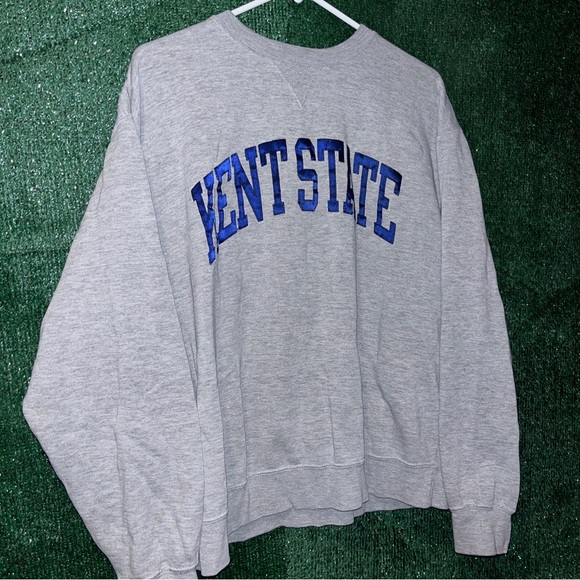 Vintage Other - vintage Y2K Kent State University Golden Flashes Gray Sweatshirt L College Ohio